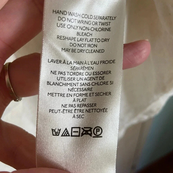 Free People We The Free Bella Top Ivory Oversized XS - Picture 7 of 14